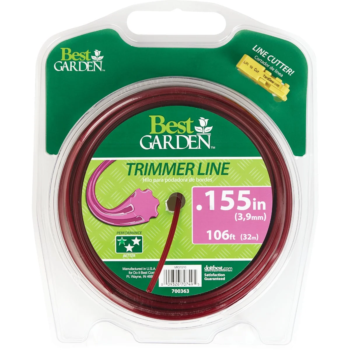Casual Garden 0.155 In. x 106 Ft. 7-Point Trimmer Line Certified