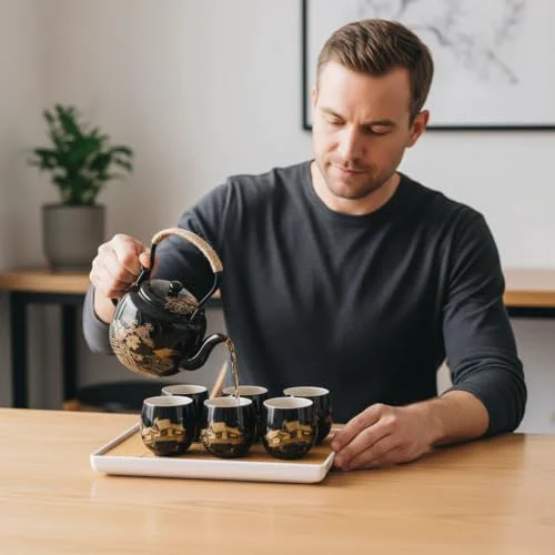 Effective Japanese Tea Set for Adults Pure