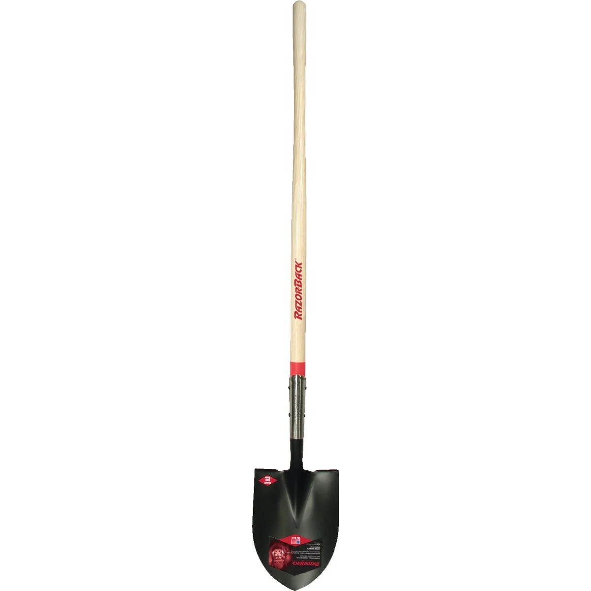 Fashionable Razor-Back 48 In. Wood Handle Round Point Shovel Official