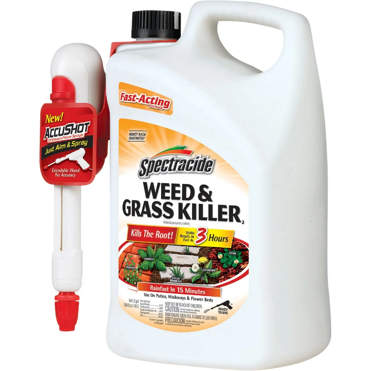 Safe Spectracide 1.33 Gal. Ready To Use Battery-Powered Wand Sprayer Weed Grass Killer Luxury