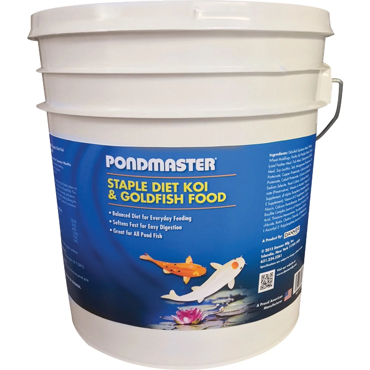 First-Class PondMaster 5 Lb. Staple Diet Koi Goldfish Pond Fish Food Organic
