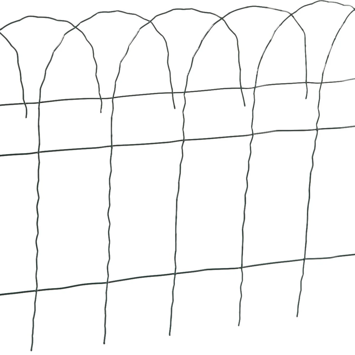 Refined Garden 14 In. H x 20 Ft. L Galvanized Wire Decorative Border Fence Natural