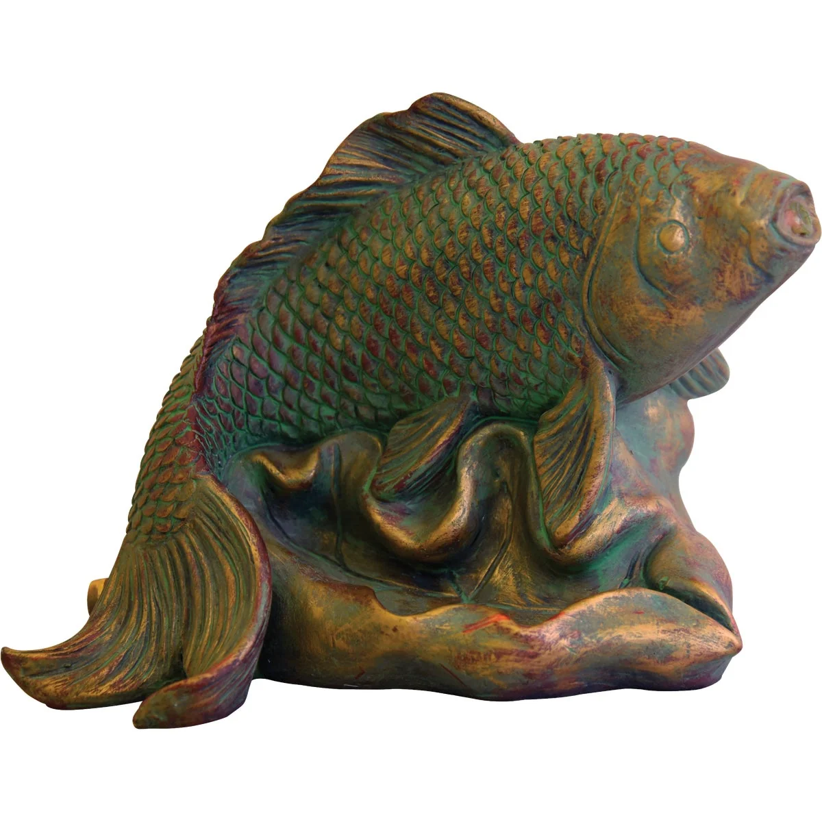 Superior PondMaster 3.6 In. W. x 5.6 In. H. x 9 In. L. Resin Fountain Fish Spitter Classic