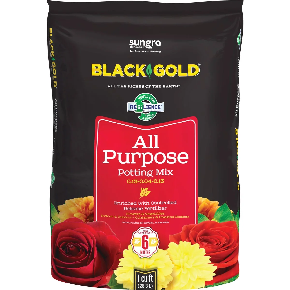 Durable Black Gold 1 Cu. Ft. 27 Lb. All Purpose Potting Soil Premium