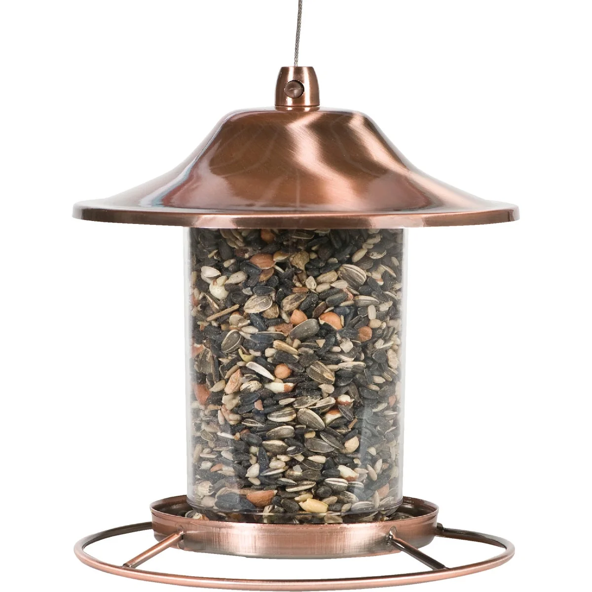 High-Performance Perky Pet Copper Panorama Bird Feeder Clean