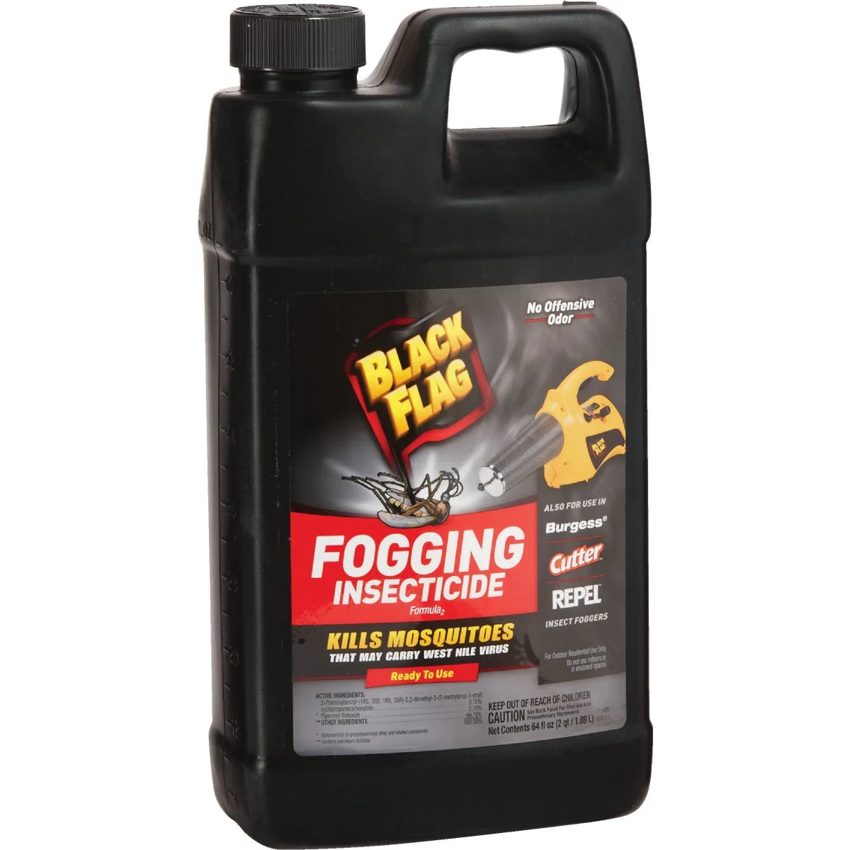 Casual Black Flag 64 Oz. 1-Acre Coverage Outdoor Fogger Insecticide User-Friendly