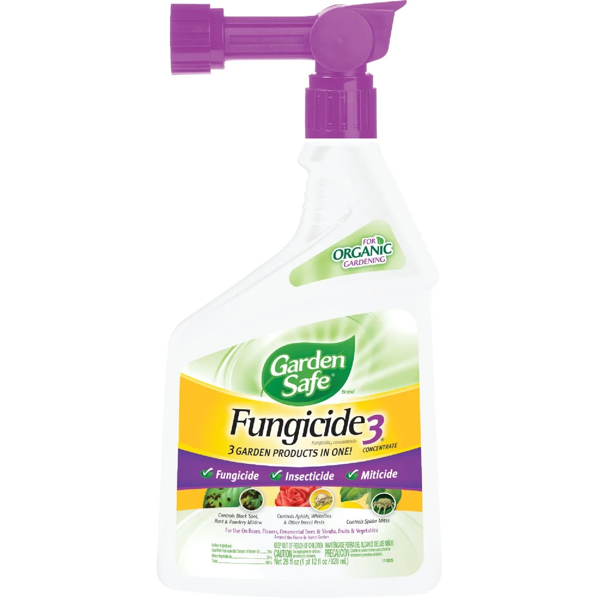 Authentic Garden Safe Fungicide 3 28 Oz. Ready To Spray Hose End Fungicide