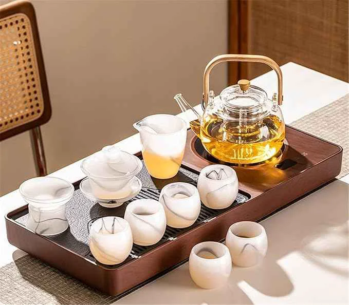 Sophisticated Fully Automatic Tea Tray Set Electric Kettle and Brewing Station-suit5 Original