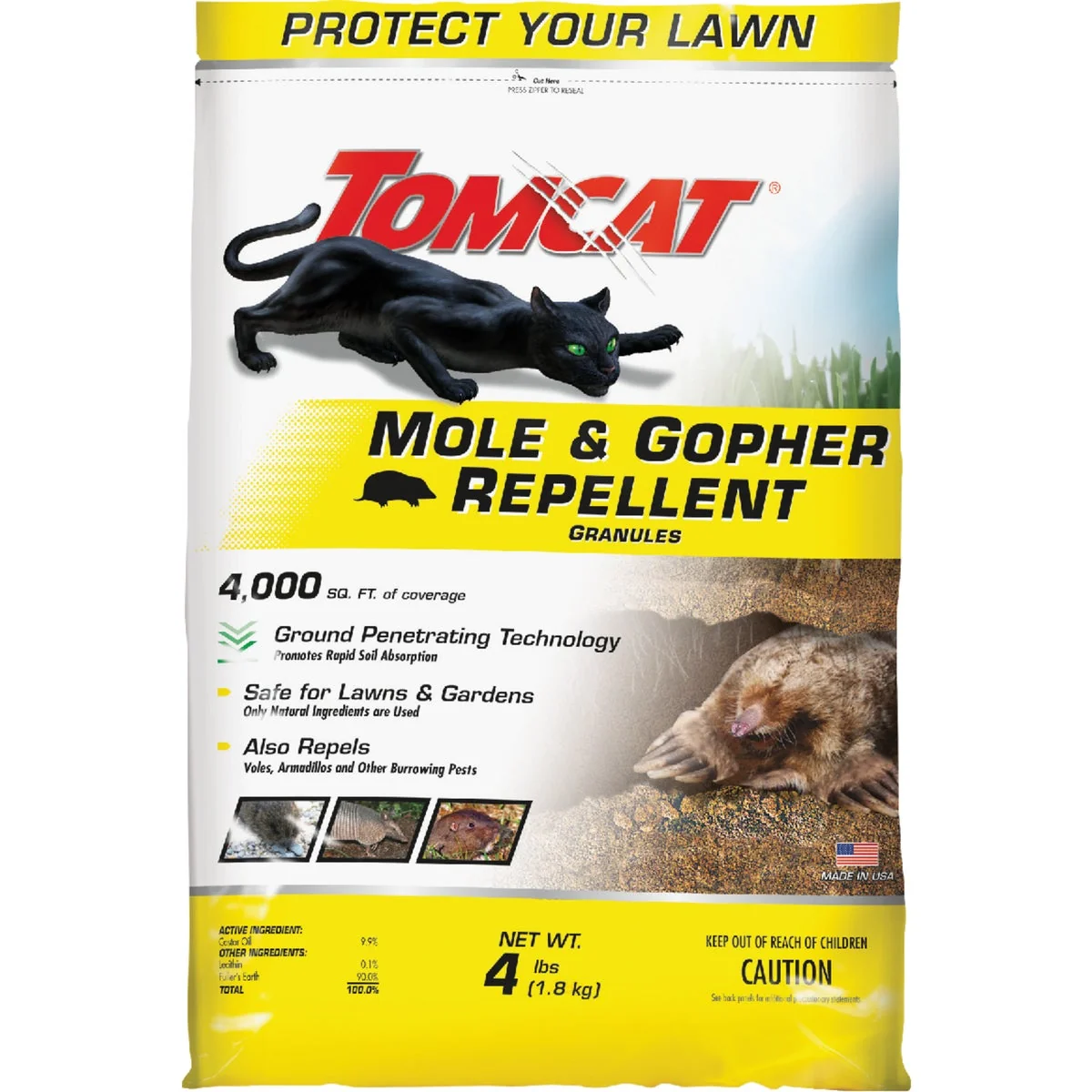 Solid Tomcat 4 Lb. Granular Mole Gopher Repellent First-Class