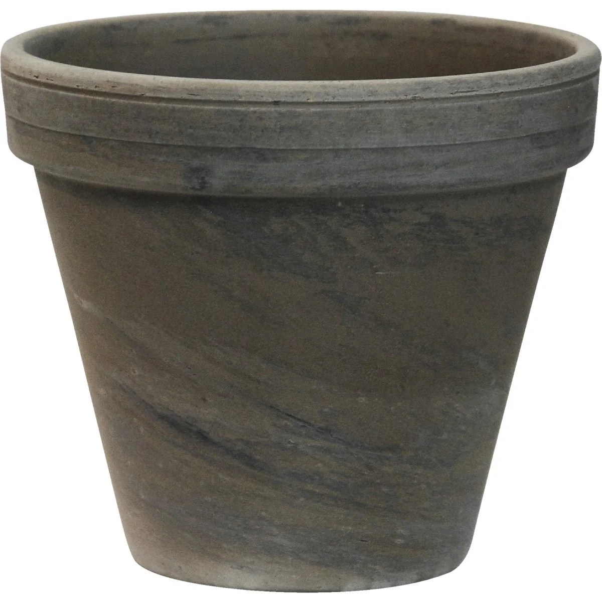 High-Grade Ceramo 5-1 4 In. H. x 6 In. Dia. Dark Basalt Clay Standard Flower Pot Pure