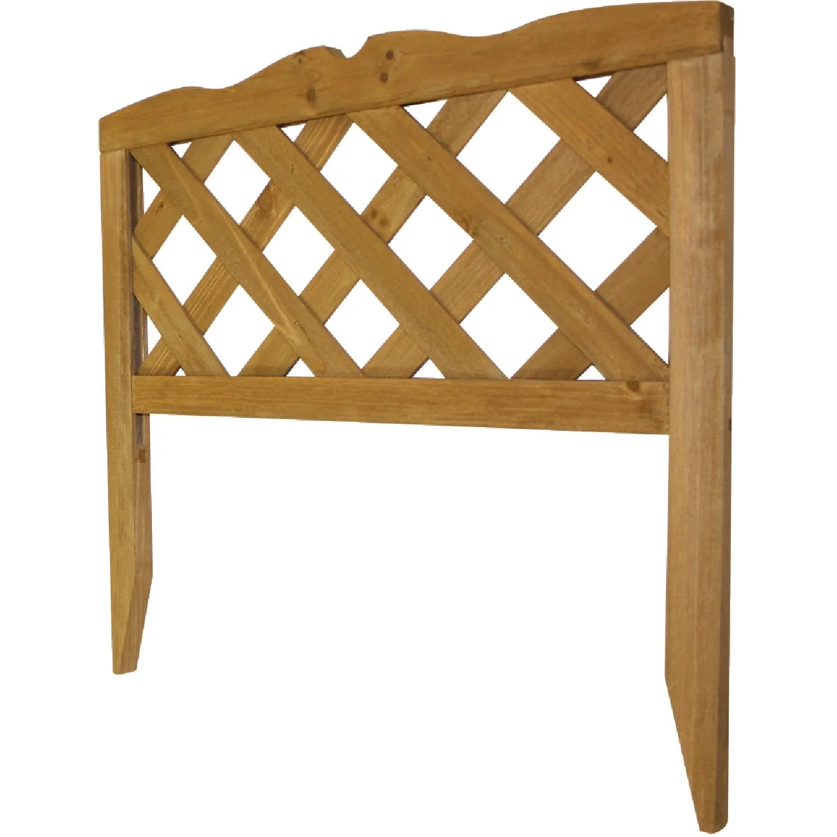 World-Class Greenes Fence 19 1 4 In. H x 19 3 4 In. L Wooden Lattice Decorative Border Fence Refined