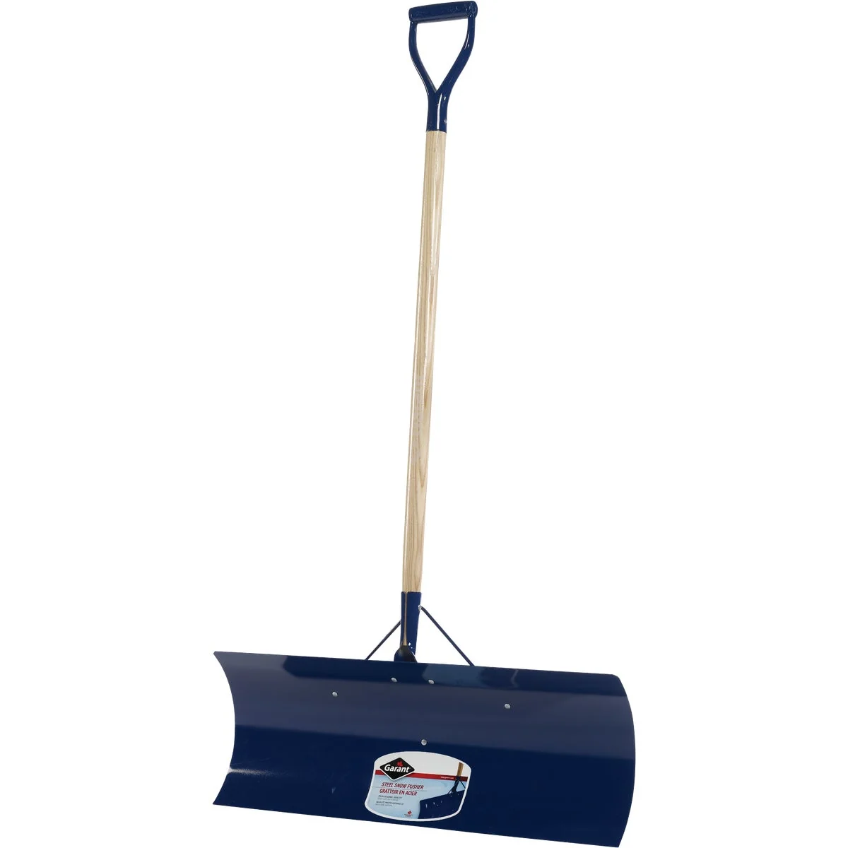 Crafted Garant Yukon 30 In. Steel Snow Pusher with 42.75 In. D-Grip Wood Handle Top-Quality