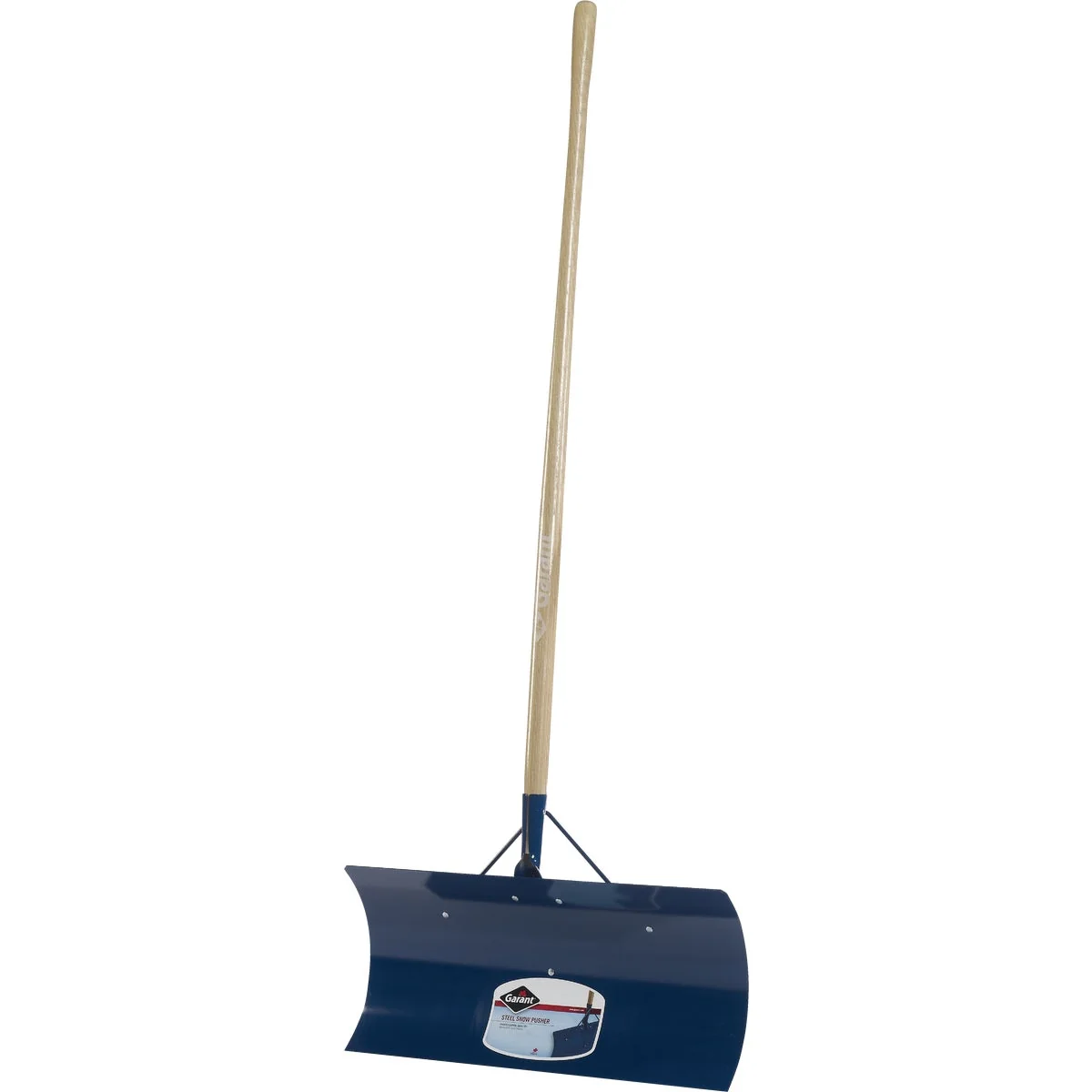Contemporary Garant Yukon 24 In. Steel Snow Pusher with 48 In. D-Grip Wood Handle Versatile