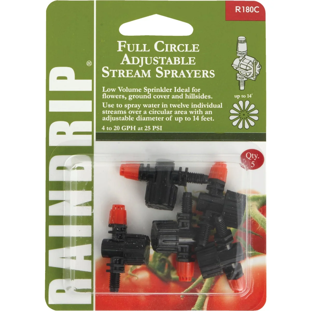 Detailed Raindrip Full Circle Adjustable Sprayer 5-Pack First-Class