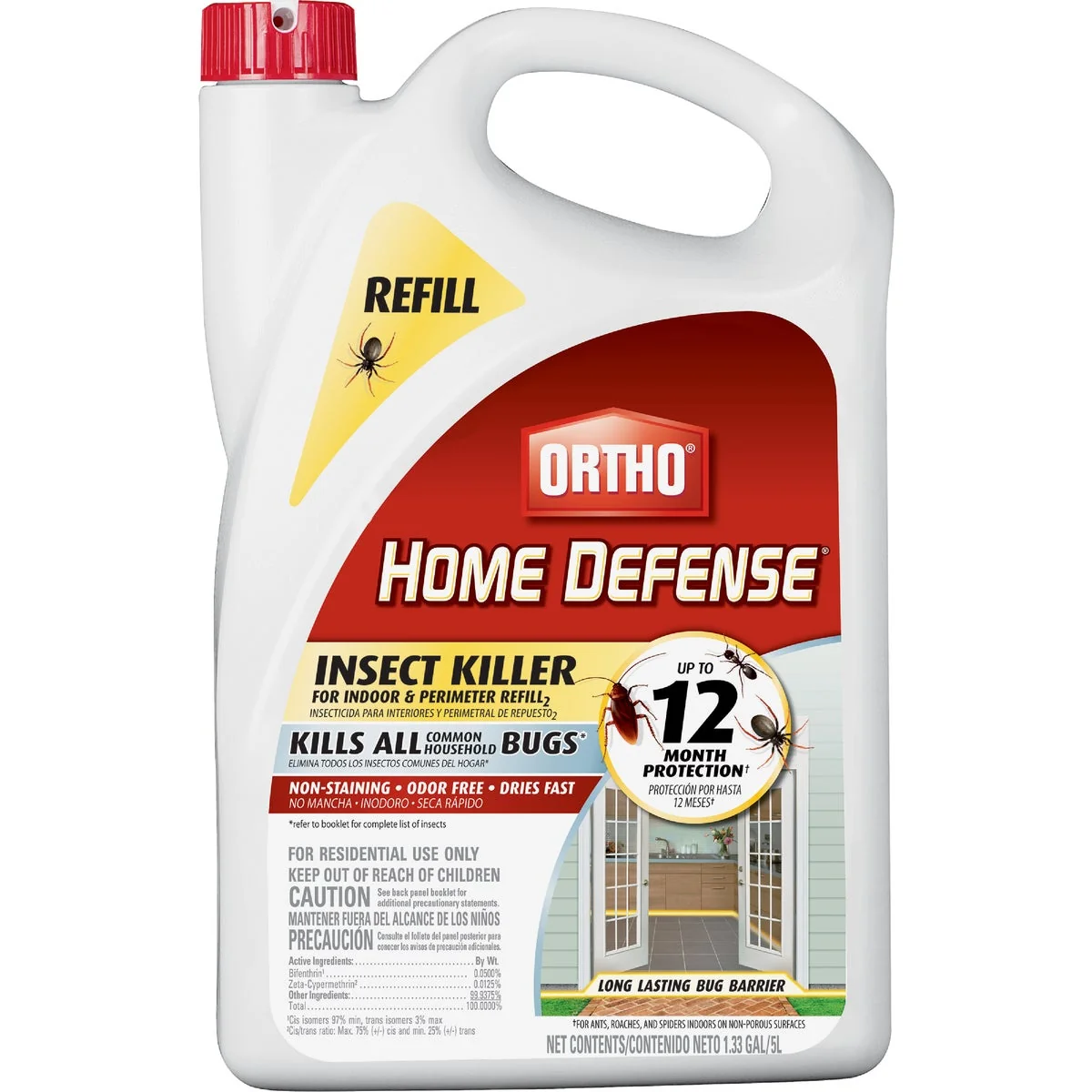 User-Friendly Ortho Home Defense 1.33 Gal. Ready To Use Refill Indoor Perimeter Insect Killer Reliable