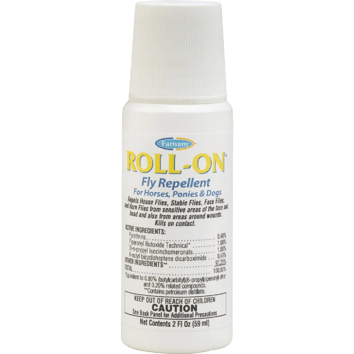 Sustainable Farnam 2 Oz. Roll-On Fly Repellent For Horses Ponies Dogs Expertly Made