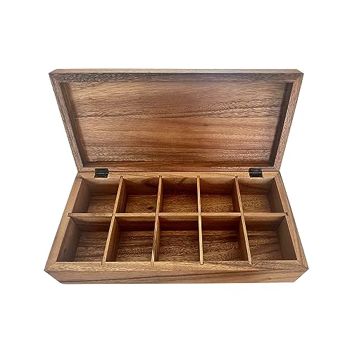 Premium Material Acacia Wood Tea Box Outstanding