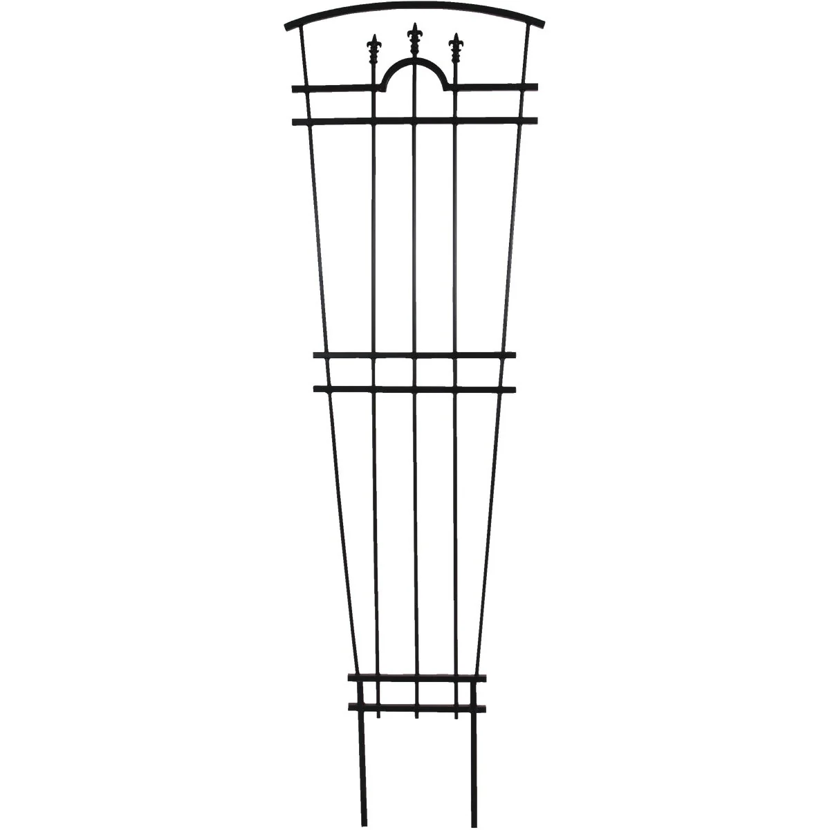 Optimized Garden Steel Fan Black Trellis Stylish