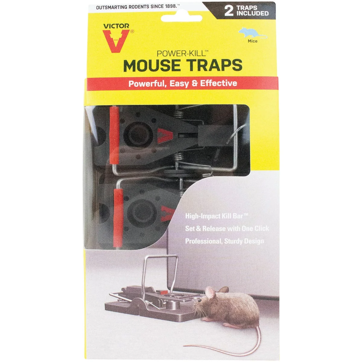 Sophisticated Victor Quick-Kill Mechanical Mouse Trap 2-Pack Unique