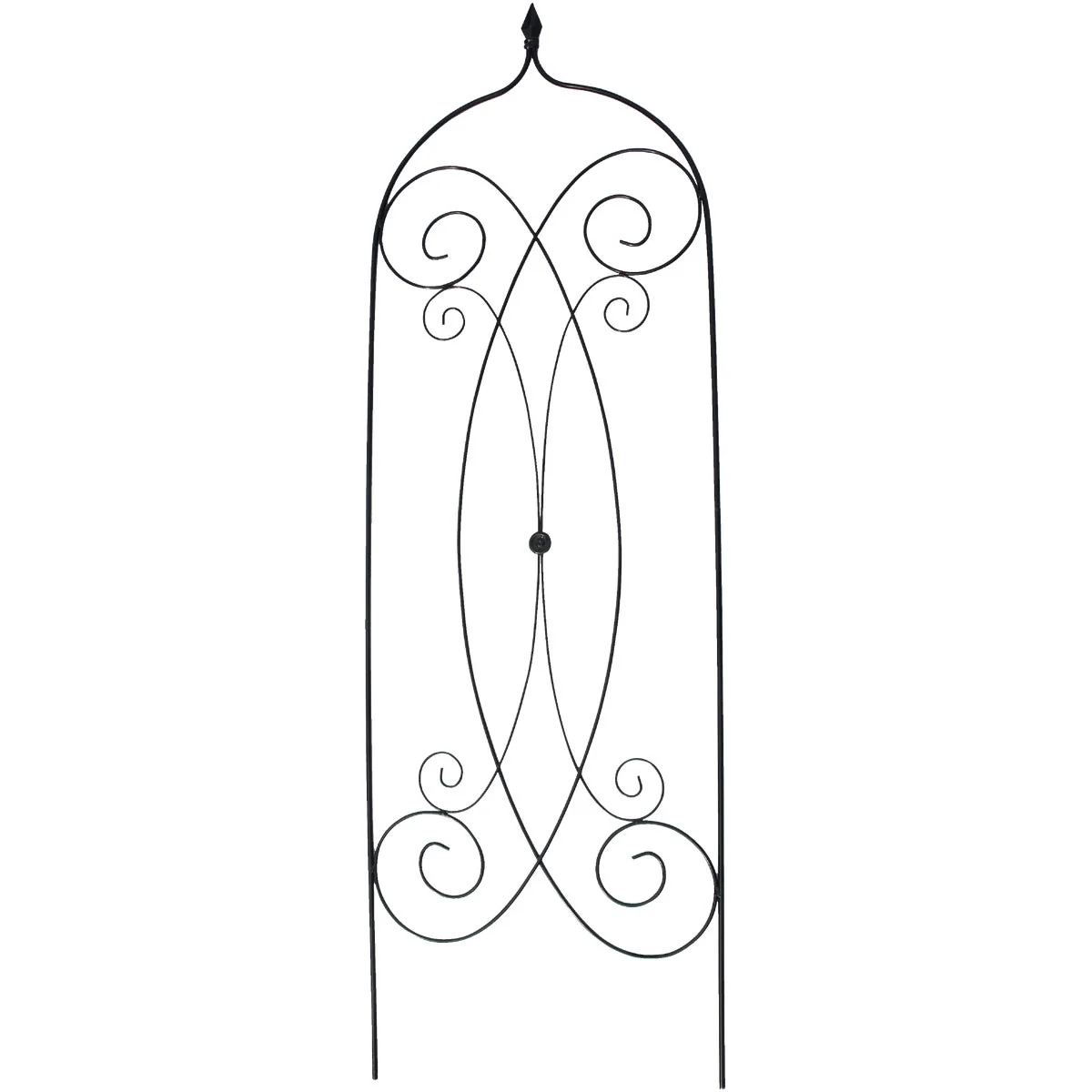 Breathable Garden Steel Cathedral Black Trellis Easy-to-Use