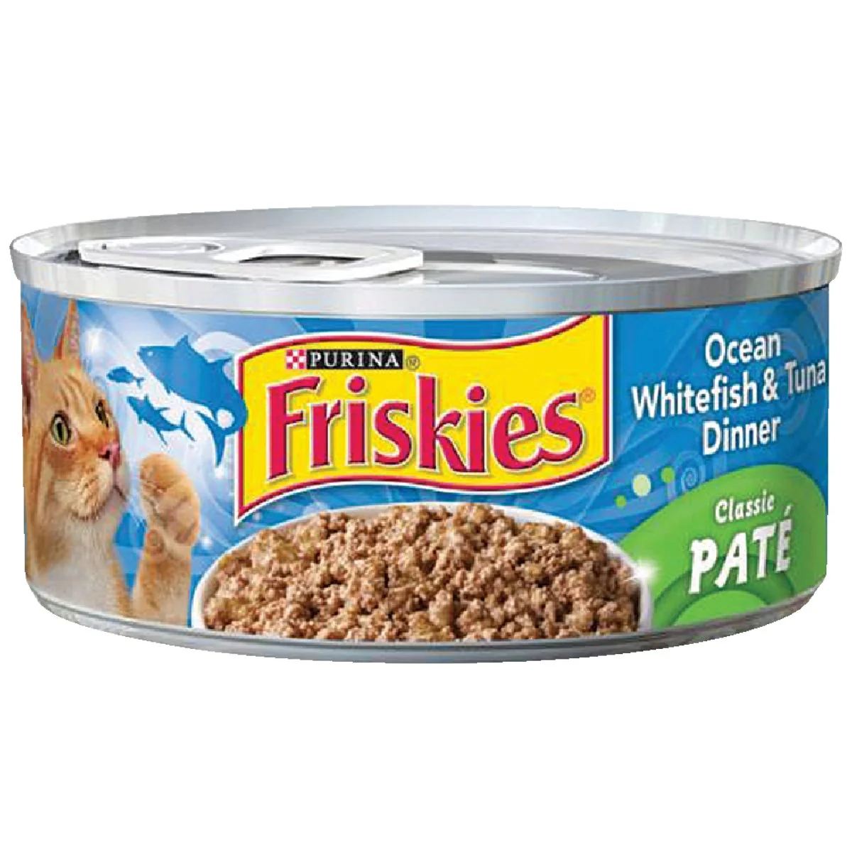 Expertly Made Purina Friskies 5.5 Oz. Ocean Whitefish Tuna Dinner Flavor All Ages Wet Cat Food Excellent