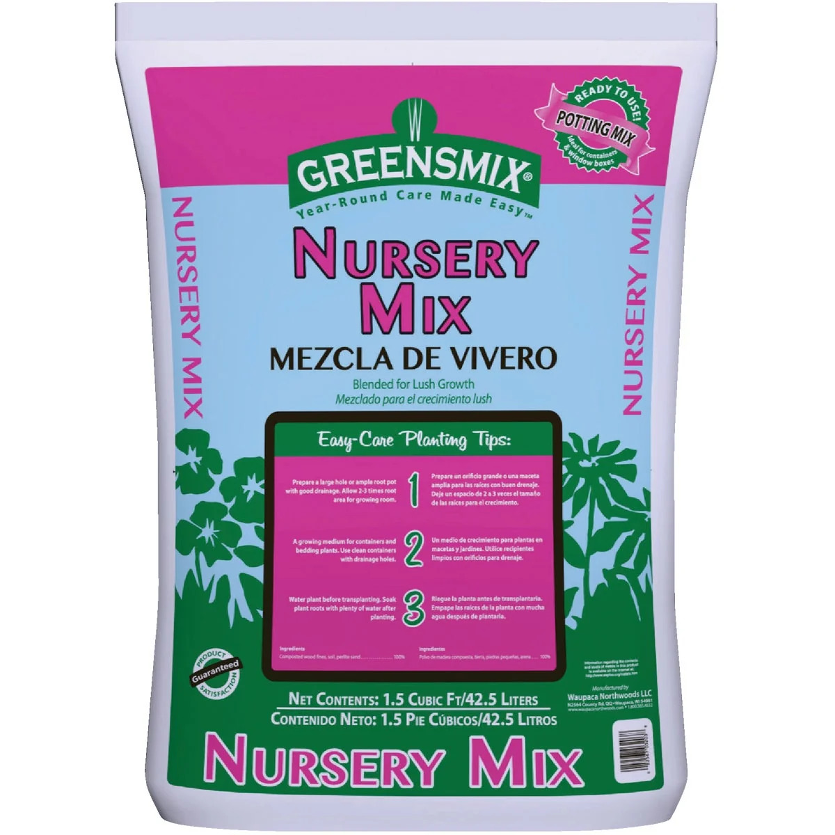 Durable Greensmix Nursery Mix 1.5 Cu. Ft. 40 Lb. All Purpose Potting Soil Stylish