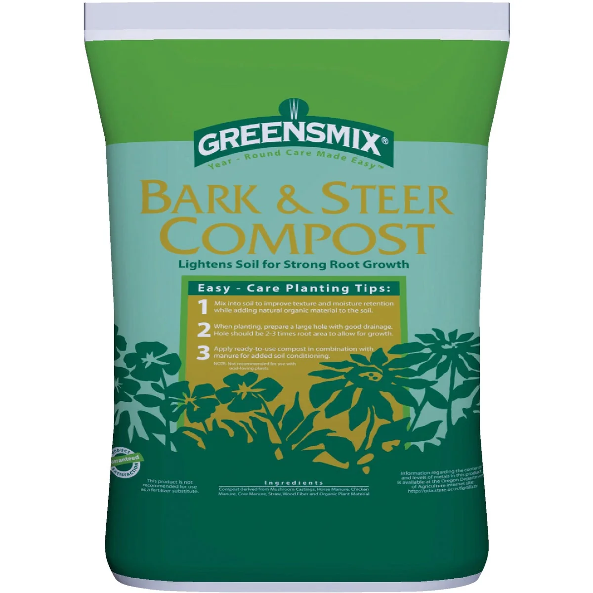 Crafted Greensmix 1.5 Cu. Ft. 40 Lb. Lawn Garden Compost Effective