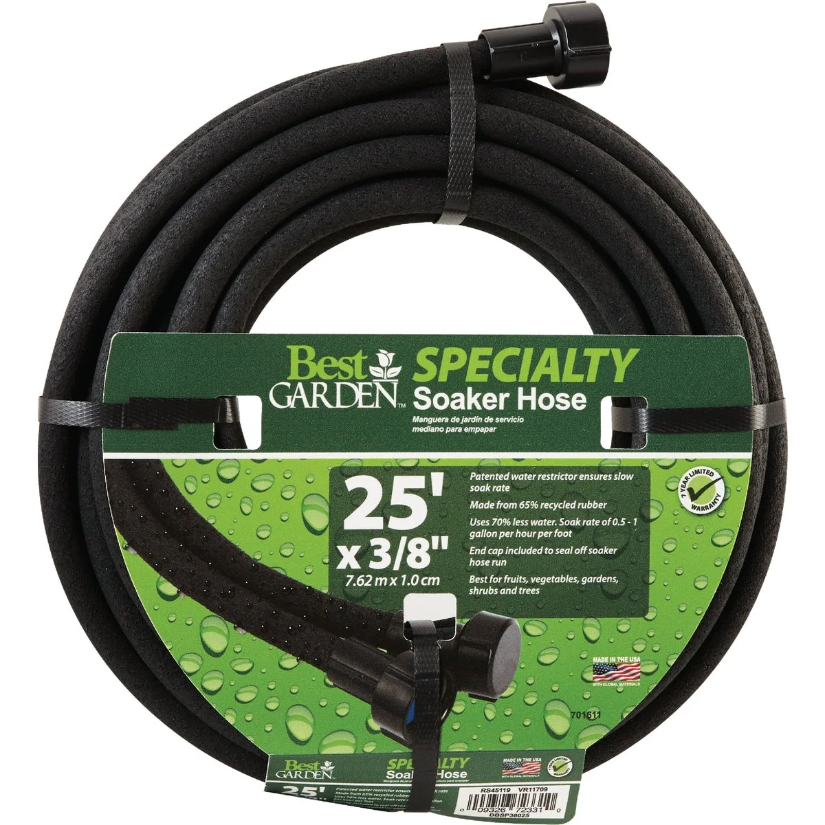 Next-Generation Garden 3 8 In. Dia. x 25 Ft. L. Soaker Hose Sophisticated