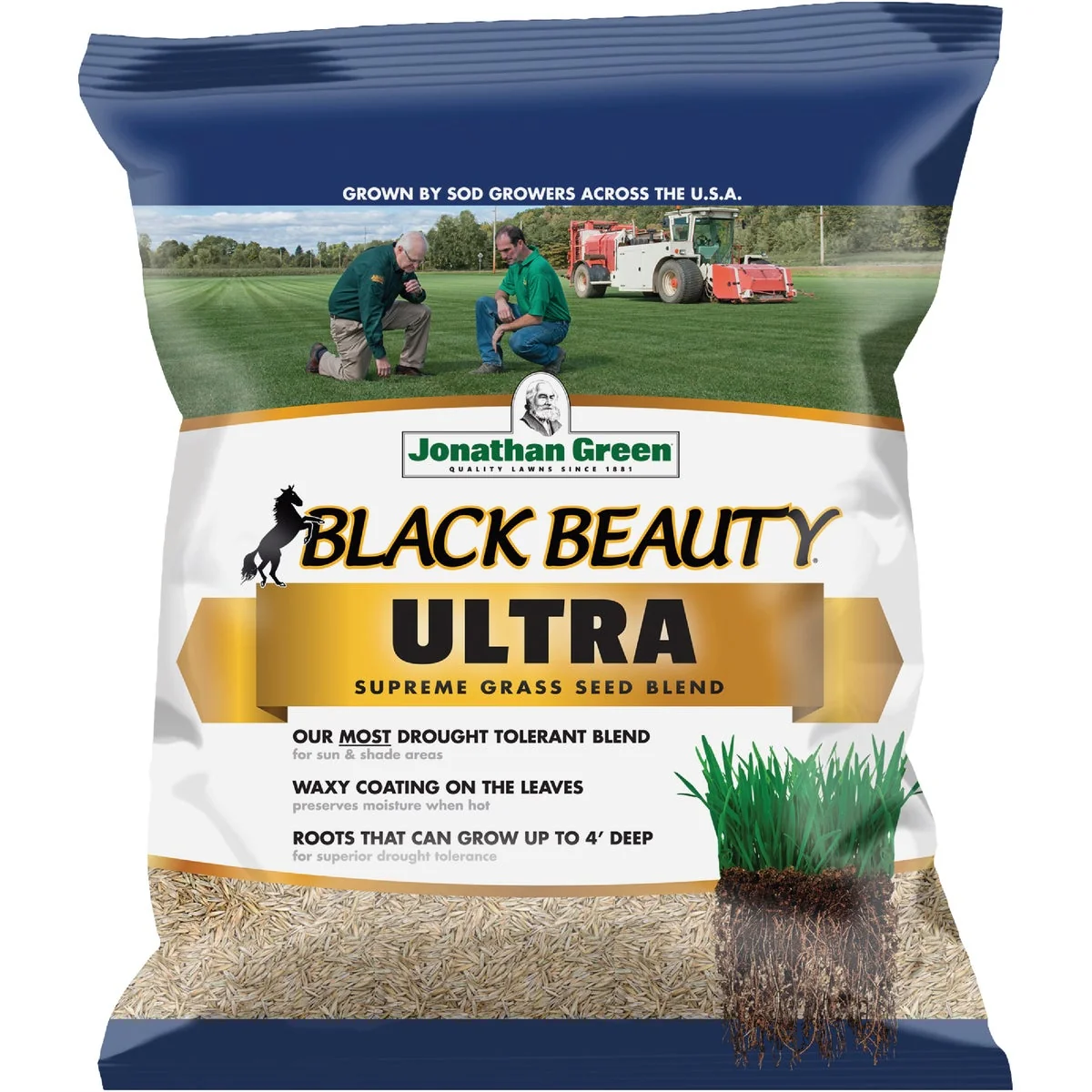 Exceptional Jonathan Green Black Beauty Ultra 7 Lb. 1400 Sq. Ft. Coverage Tall Fescue Grass Seed Secure