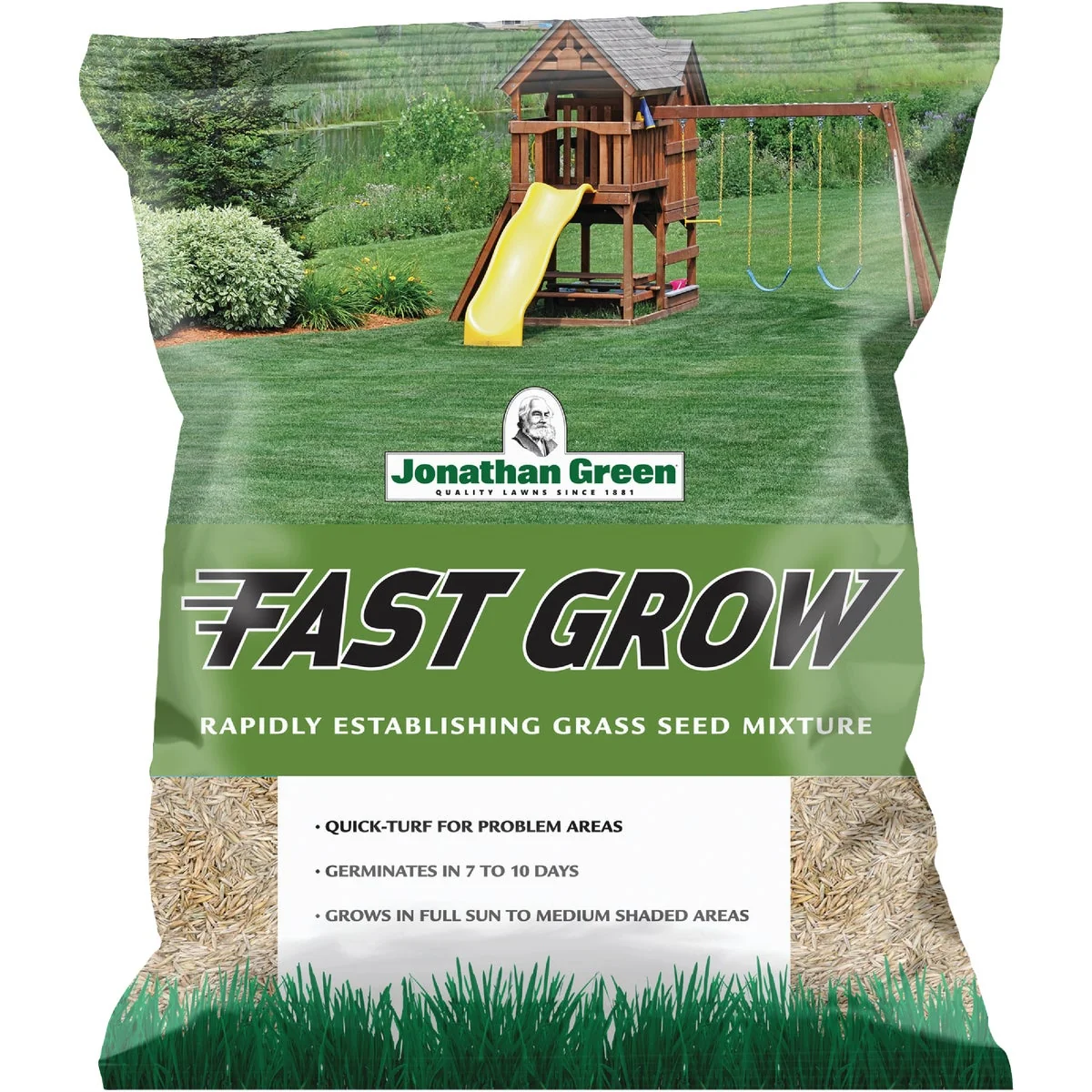 Premium Jonathan Green Fast Grow 3 Lb. 750 Sq. Ft. Coverage Ryegrass Fescue Grass Seed Professional