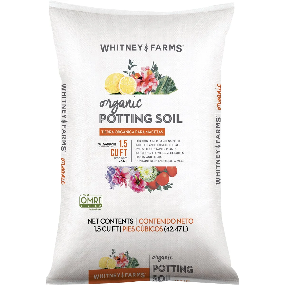 Comfortable Whitney Farms 1.5 Cu. Ft. 18-1 2 Lb. All Purpose Organic Potting Soil Healthy