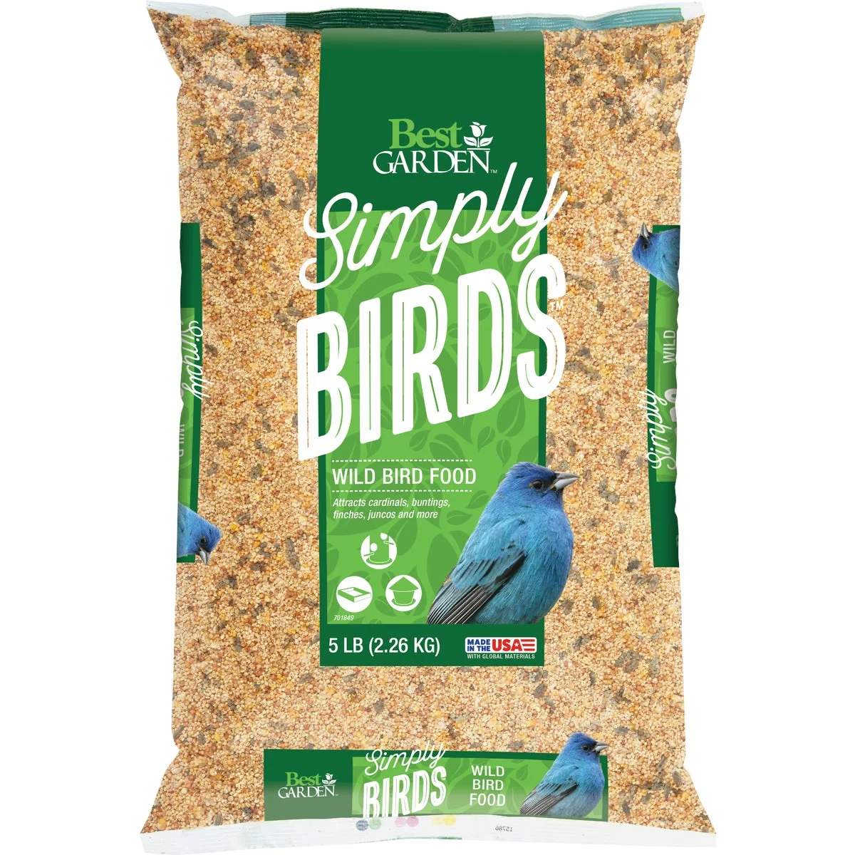 Official Garden Simply Birds 5 Lb. Wild Bird Seed Genuine