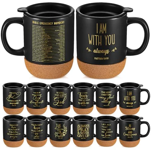 Fast 24 Set Christian Mugs Bulk Grandparents Day Gifts 15 oz 24 Count Lightweight