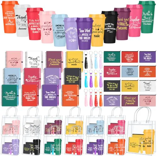 Smooth 12 Sets Employee Appreciation Gifts Bulk with Inspirational Coffee Cup 72 Count Detailed