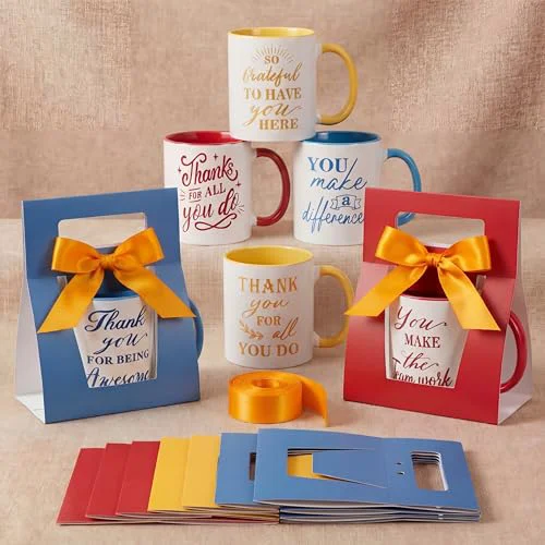 Certified 12 Set Employee Appreciation Gift 12 oz Thank You Mug and Mug Box 12 Count Reliable