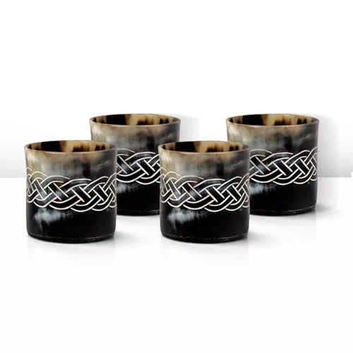 Crafted Viking Horn Shot Glasses Set of 4 4 Count Innovative