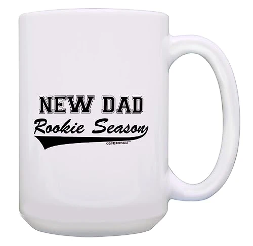 Modern New Dad Rookie Season 15oz Coffee Mug First-Class
