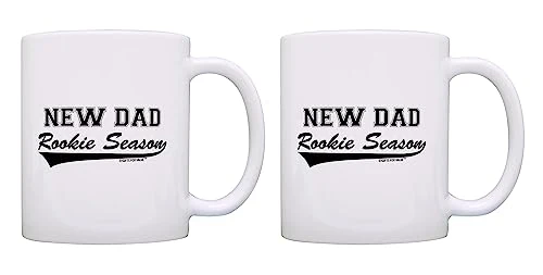 Secure New Dad Rookie Season 11oz Coffee Mug 2 Count Pure