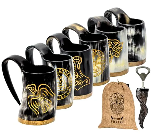 Modern Viking Horn Shot Mugs Set of 6 Responsible