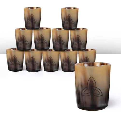 Official Viking Horn Shot Glasses Set of 12 12 Count Flexible