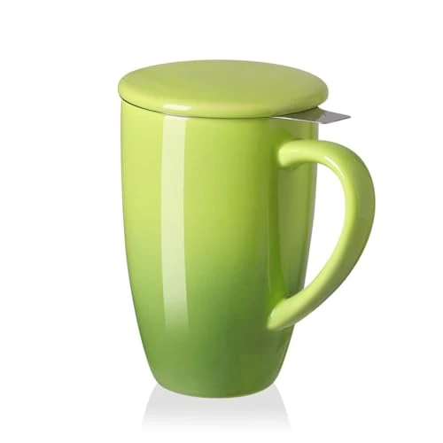 Responsible Sweejar Porcelain Tea Mug with Infuser and Lid Relaxed