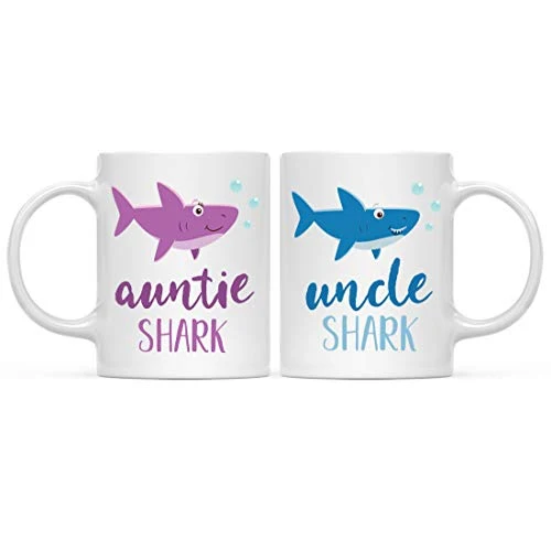 Fine Crafted Baby Shark Family 11oz. Coffee Mug Gift Set Dependable