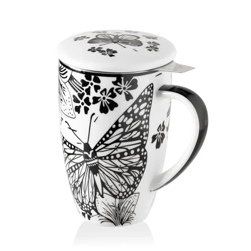 Specialty Sweejar Porcelain Tea Infuser Mug with Lid Selected