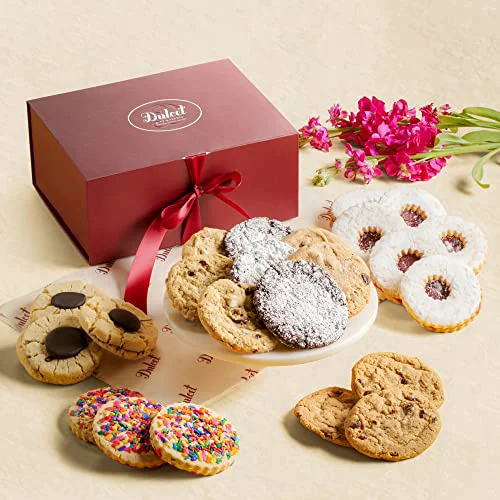 Organic Assorted Celebration Cookie Lovers Gift Baskets Exceptional
