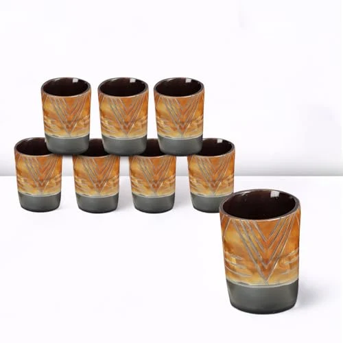 Organic Viking Horn Shot Glasses Set of 8 8 Count Functional
