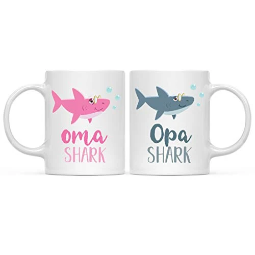 Optimized Baby Shark Family 11oz. Coffee Mug Gift Set Trendy