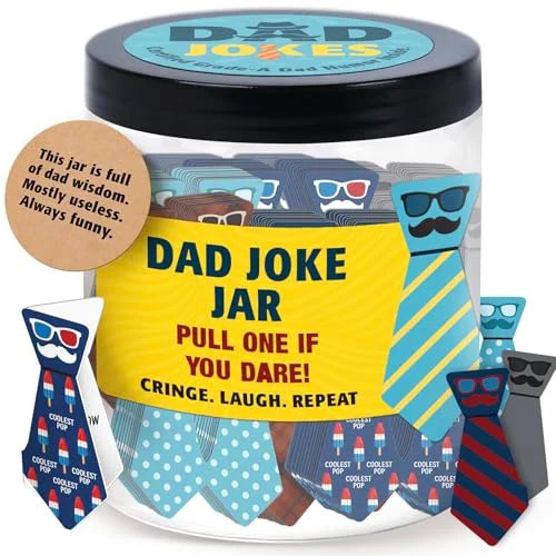 Fine Crafted 60 Dad Jokes Jar Green