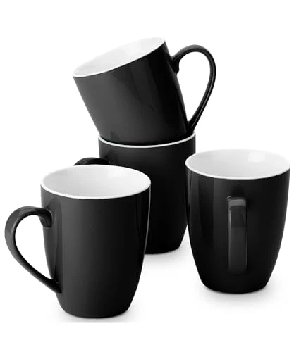 Crafted BTaT Porcelain Coffee Mugs Set 4 Count Dependable