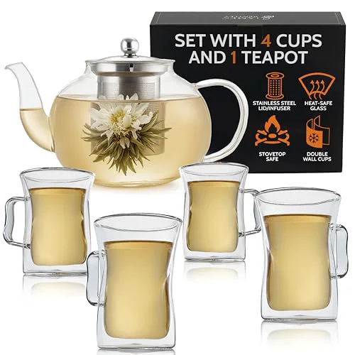 Next-Generation Glass Coffee and Tea Set Classic