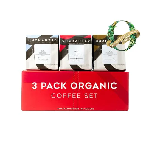 Clean Single Origin Organic Coffee Beans Gift Box 27 Ounce Natural